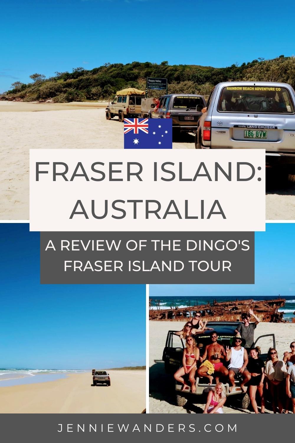 fraser island 4x4 on the beach 