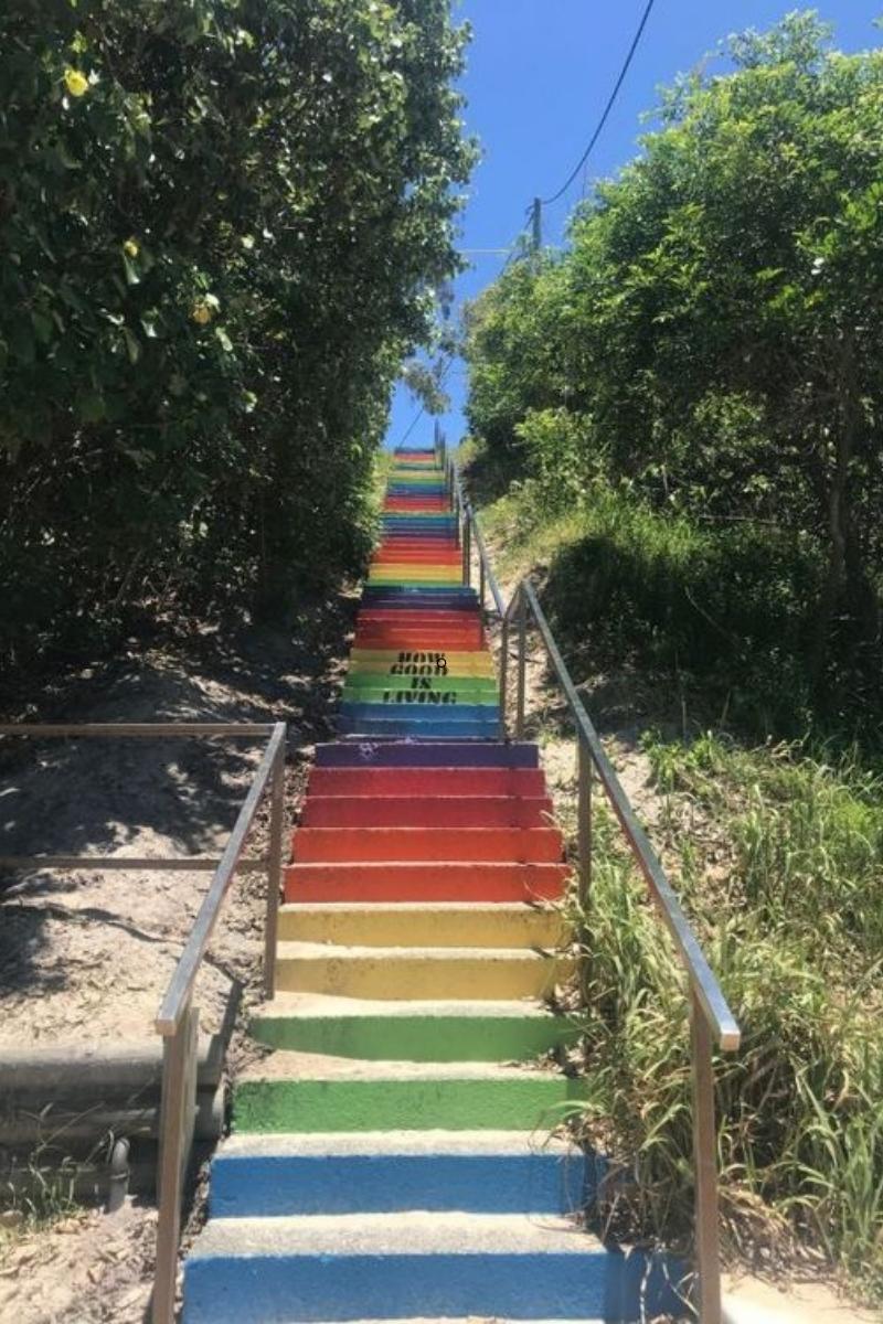 rainbow beach rainbow stairs