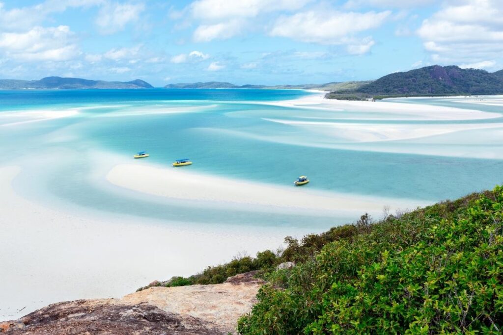 whitsunday islands aerial view