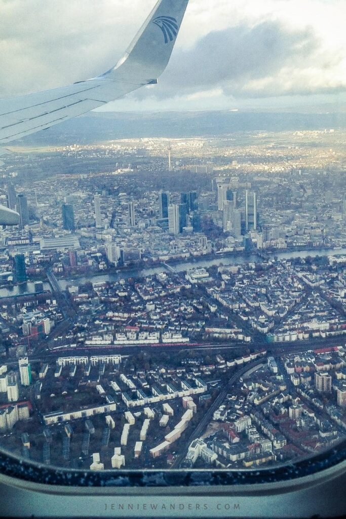 flight window on first travel trip